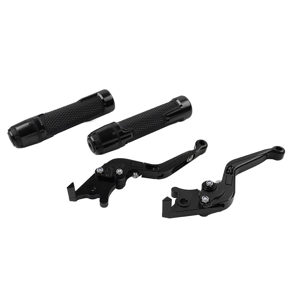 Set of 2 Black Extendable Brake Clutch Levers for BMW R1200GS (2004–2019)