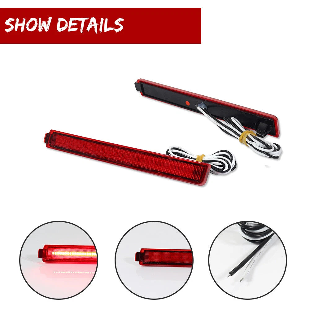 LED Rear Bumper Side Marker Light Reflector for Cadillac CTS CTS-V (2008–2013)