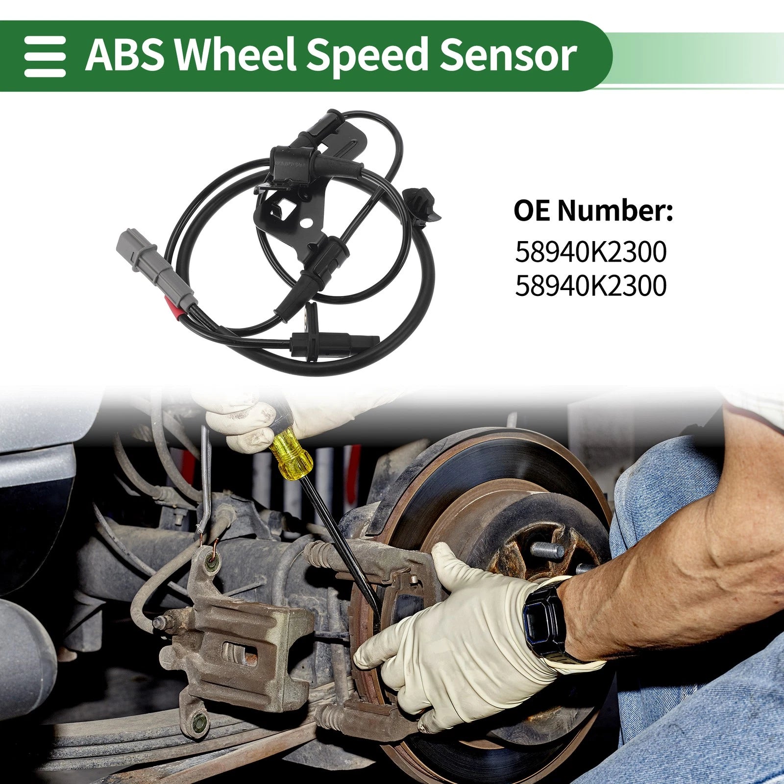ABS Wheel Speed Sensor No. 58940K2300 for Hyundai Venue (2020–2023)