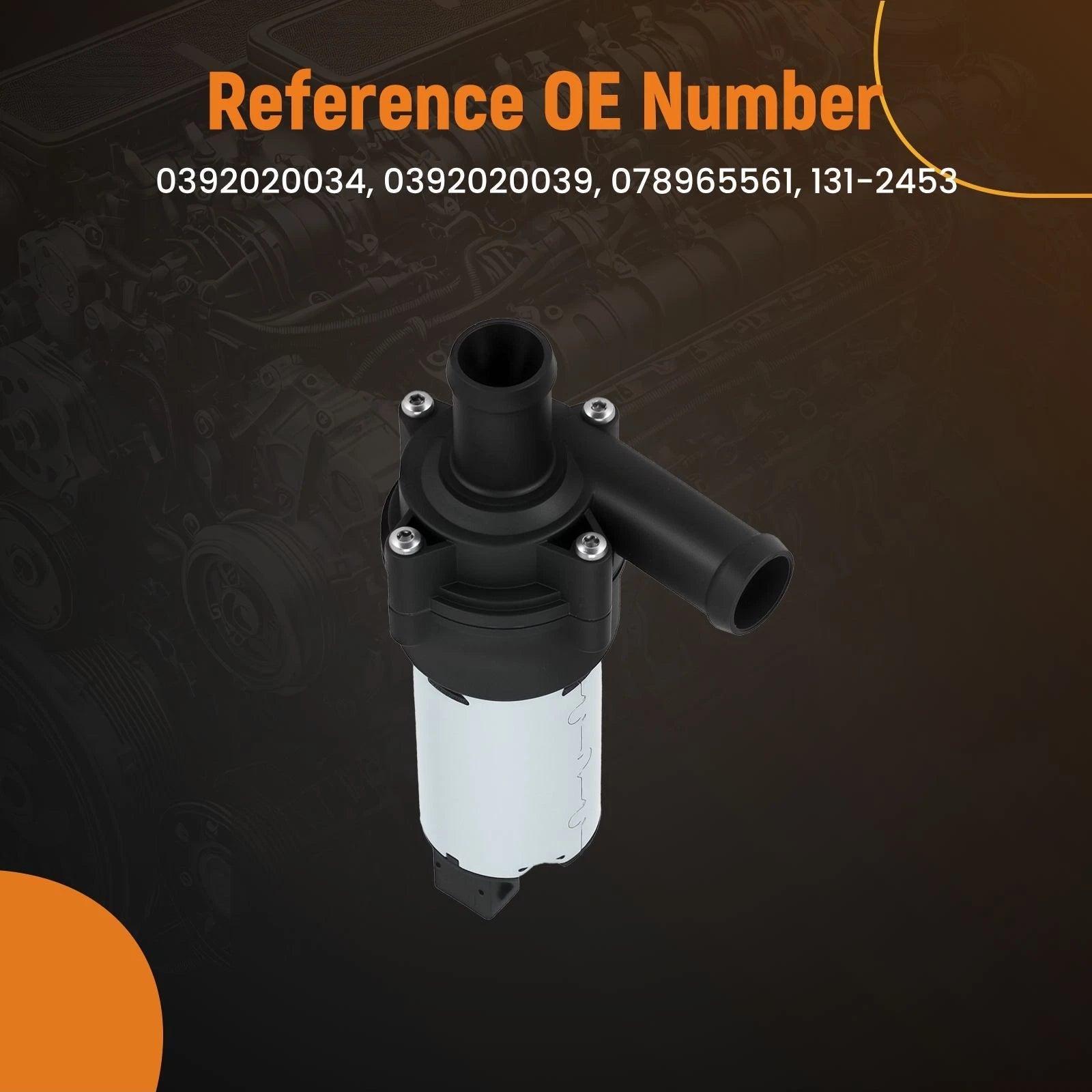 12V Auxiliary Coolant Water Pump for Universal Car (Various Models)