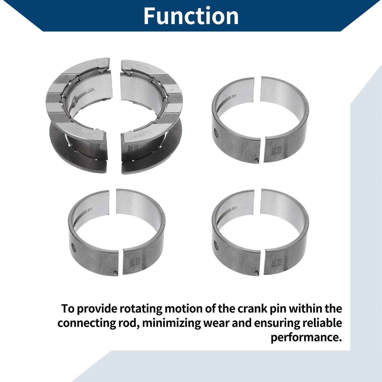 Main Bearing Set No. 11218658135 for BMW X1 (2014–2017)