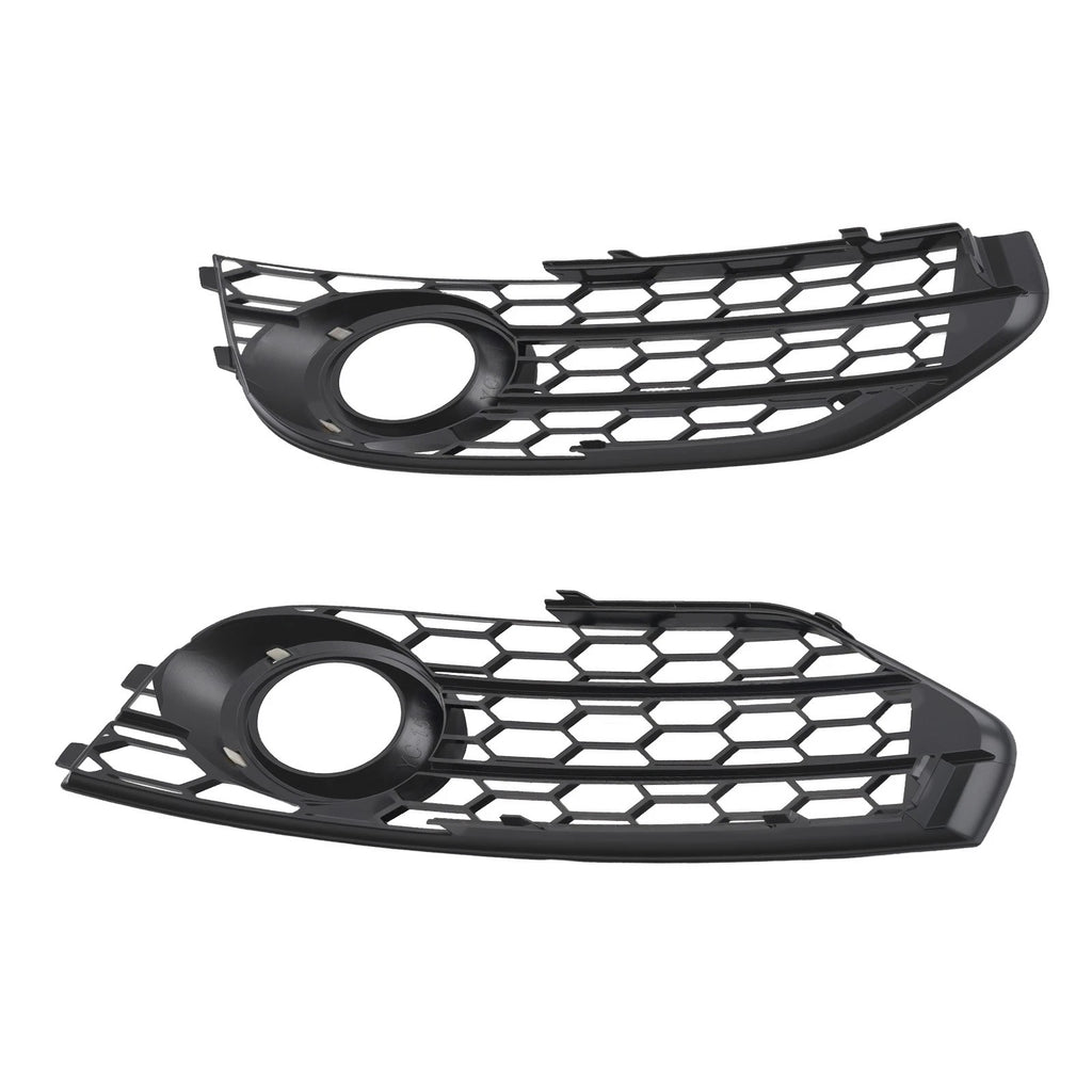 L+R Front Bumper Fog Light Grille for Audi A4 B8 B8.5 Allroad (2010–2015) 8K0807681H