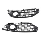 L+R Front Bumper Fog Light Grille for Audi A4 B8 B8.5 Allroad (2010–2015) 8K0807681H