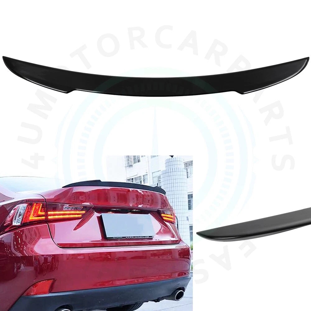 Black Glossy Rear Spoiler for Lexus IS300 IS350 (2014–2020)