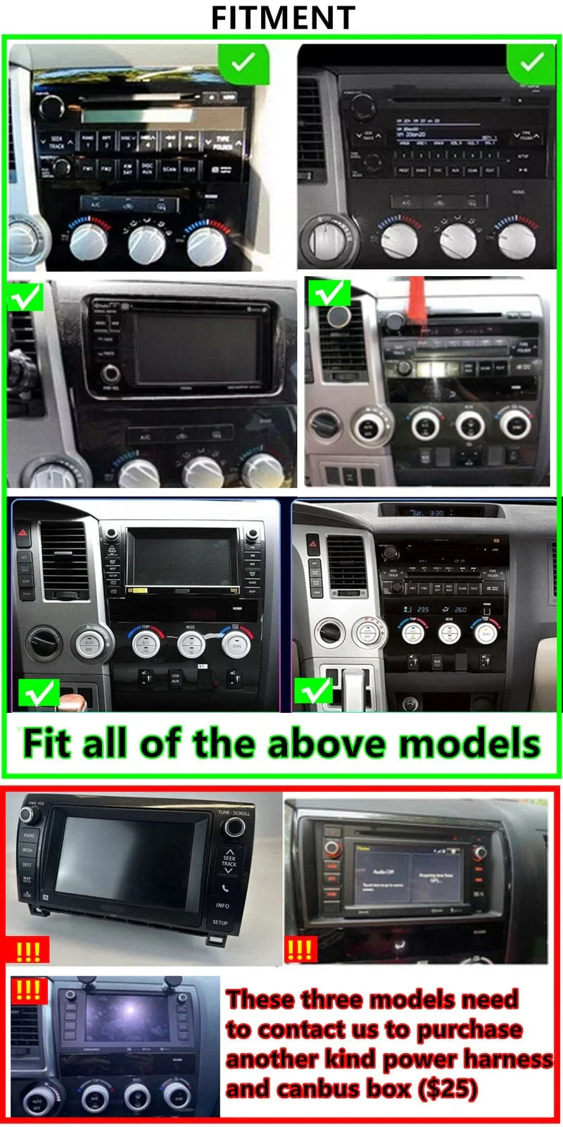 9''  32GB Car Stereo GPS for Toyota Tundra/Sequoia (2007-2022)