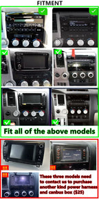 9''  32GB Car Stereo GPS for Toyota Tundra/Sequoia (2007-2022)