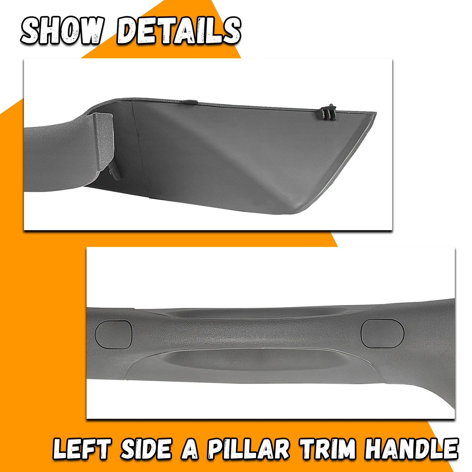 A Pillar Interior Trim Handle for Ford F-150 (2004–2008) - Gray