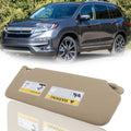 Left Side Visor for Honda Pilot (2017â2021) - Beige Plastic