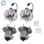 Set of 4 Wheel Hub Bearings for Chevrolet Malibu Pontiac G6 Saturn Aura (2008–2012)