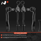 Set of 4 Outer & Inner Tie Rod Ends for Honda CR-V (1997–2001)