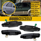 Set of 4 Black Exterior Door Handles for Kia Sorento (2003–2009)