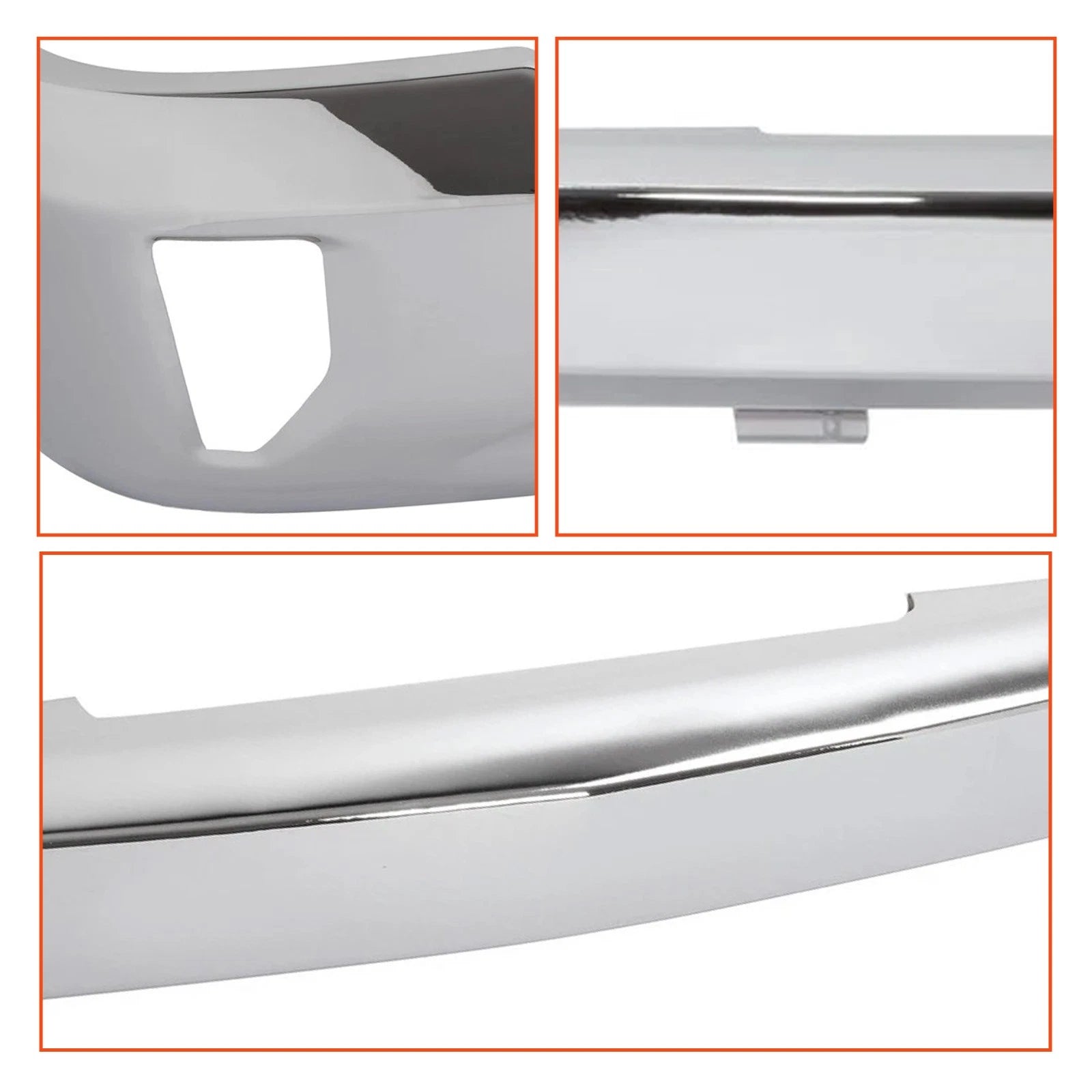 Front Bumper Face Bar for Chevy Silverado 1500 LD (2016–2019) Chrome
