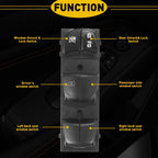 Master Window Door Switch for Nissan Altima Rogue Sentra LEAF (2013-2018)