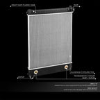 2-Row Aluminum Radiator for Freightliner M2 100 B2 Sterling Acterra (1999–2008)