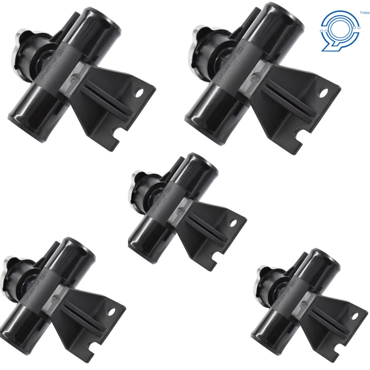 Set of 5 Radiator Coolant Filler Neck with Cap for Mitsubishi Lancer (2008–2015)