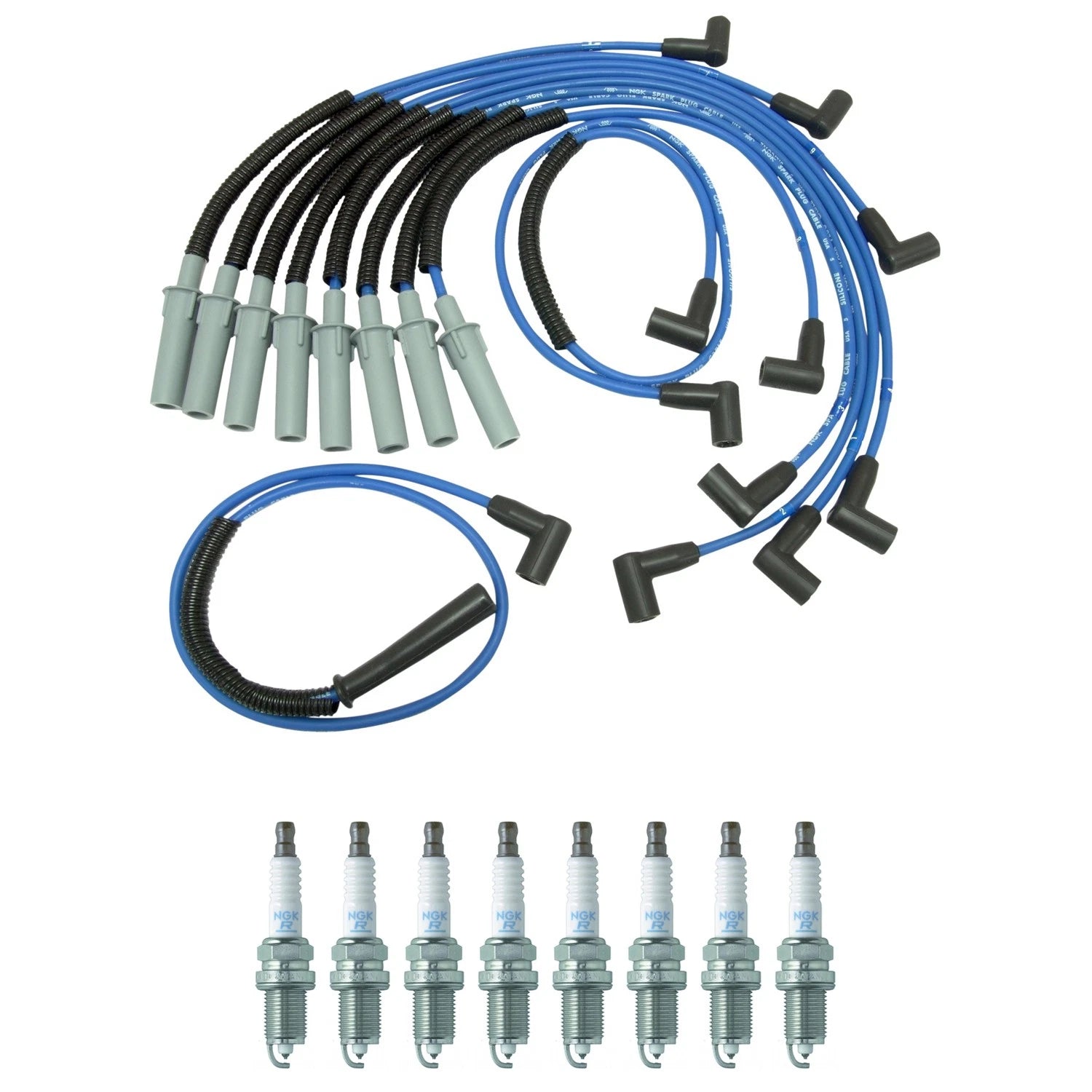 NGK 7mm Wire Set for Dodge B1500 Dakota Durango Ram 2500 V8 (1997–2004)
