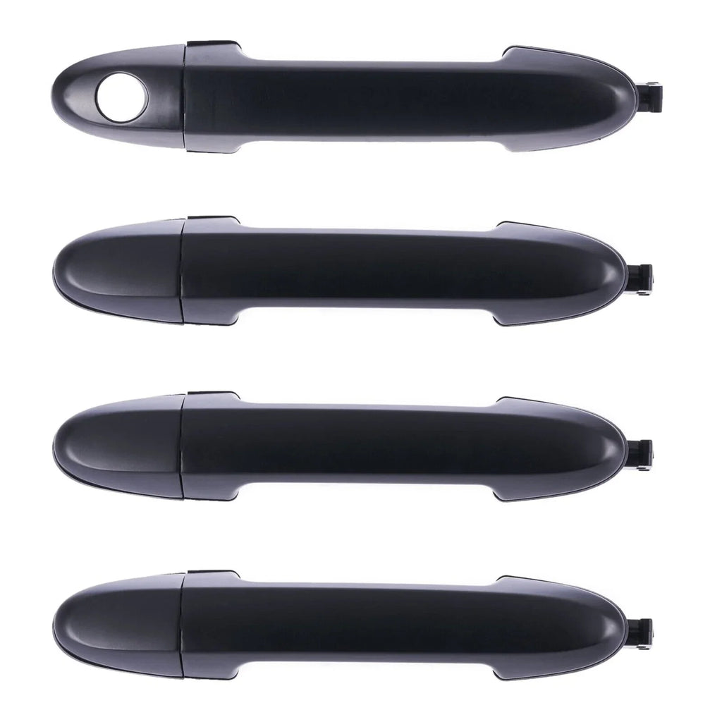 4pc Front/Rear Door Handles Blk for Hyundai Santa Fe CM (2006–2012)