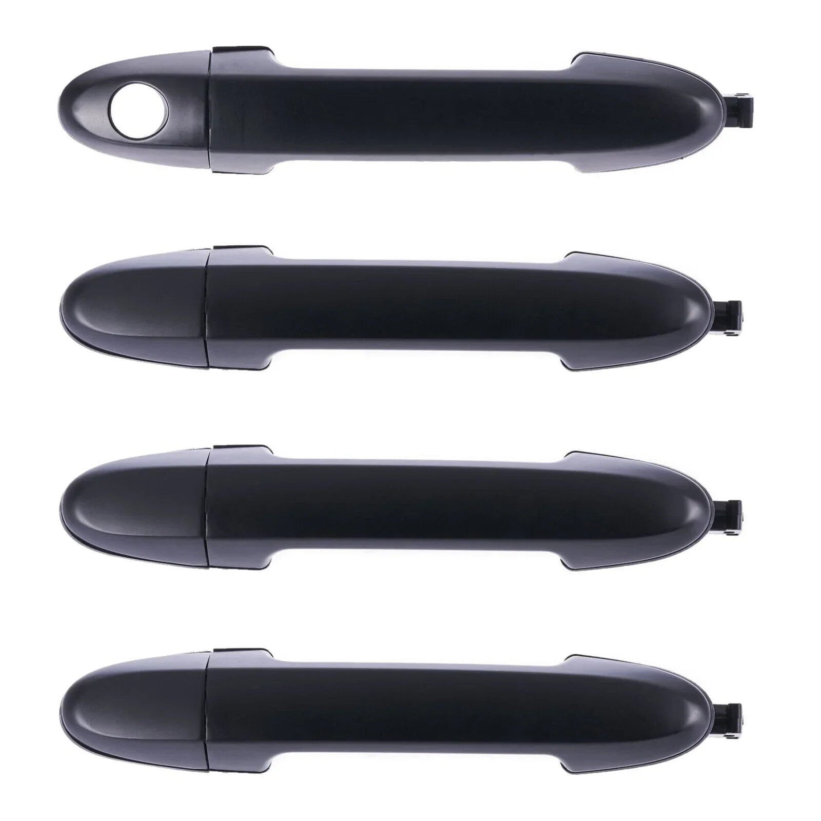 4pc Front/Rear Door Handles Blk for Hyundai Santa Fe CM (2006–2012)