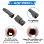 2 Pin Front Bumper Probe Sensor Connector Plug for Mazda 