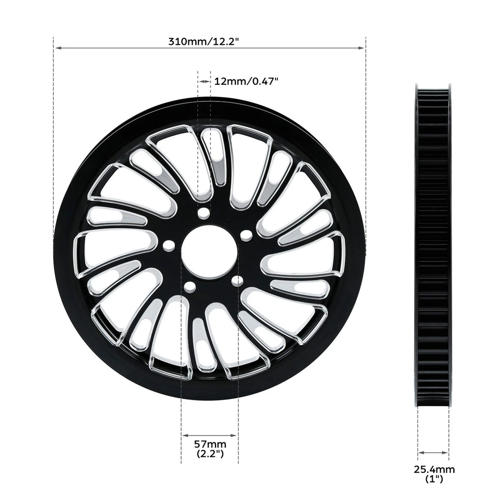 Rear Wheel Belt Pulley Sprocket for Harley Electra Street Glide (2009–2025)