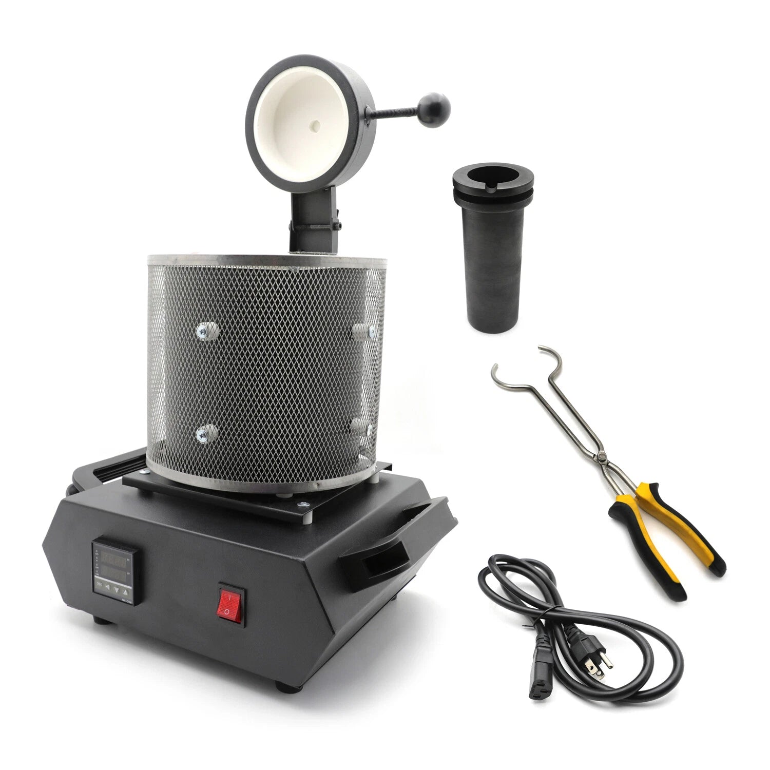 3KG Automatic Melting Furnace Kiln Digital Control 2102°F for Copper Silver