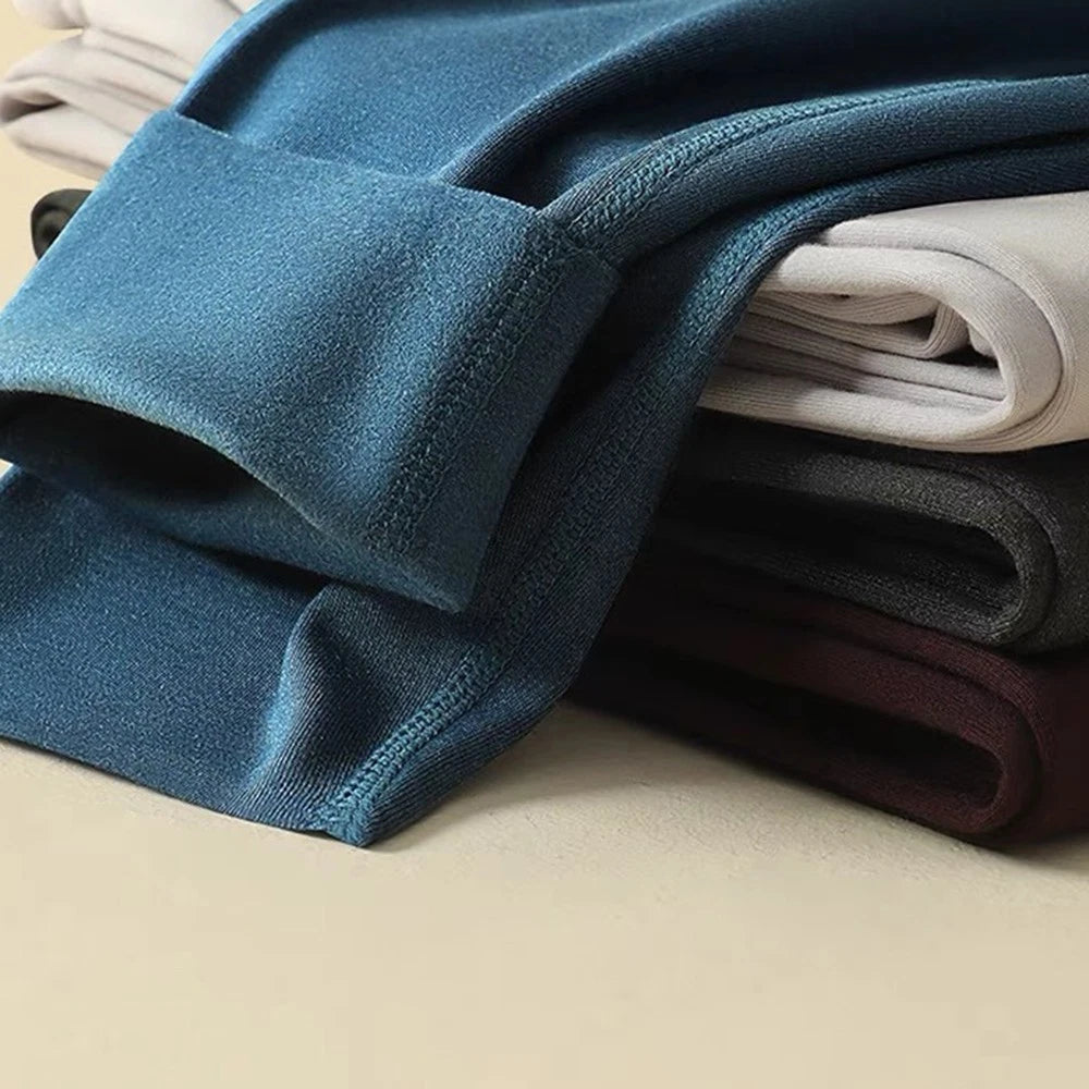 High Waisted Velvet Leggings for Men (Casual Solid Color)