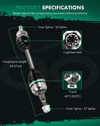 Front Driver Side CV Axle for Ford Focus 2013–2018 (2.0L Automatic)