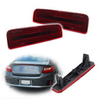Set of 2 Red Rear Bumper Reflector Lights for Honda Accord Coupe (2013–2015)