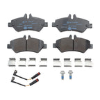 Set of 4 Hella Rear Low-Metallic Disc Brake Pads for Mercedes Sprinter 2500 (2010–2018)