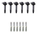 Set of 6 NGK Ignition Coils & Iridium Spark Plugs for Ford Edge F-150 Flex Mustang (V6)
