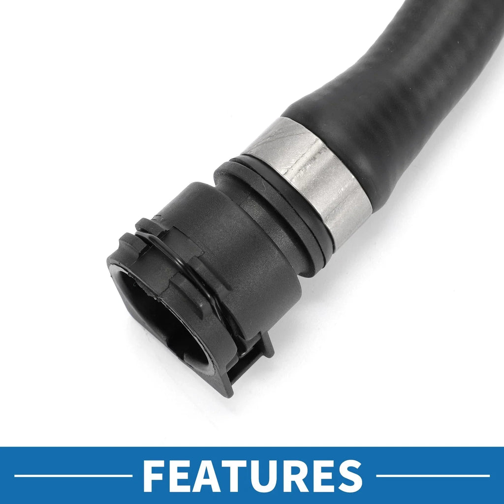 Radiator Hose for BMW X6 XDrive50i (2008 - 2019) Rubber Black