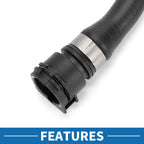 Radiator Hose for BMW X6 XDrive50i (2008 - 2019) Rubber Black