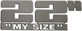 2pc. Luxury FX "My Size" Emblem Decal Set Accessory - LUXFX3708