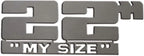 2pc. Luxury FX "My Size" Emblem Decal Set Accessory - LUXFX3708