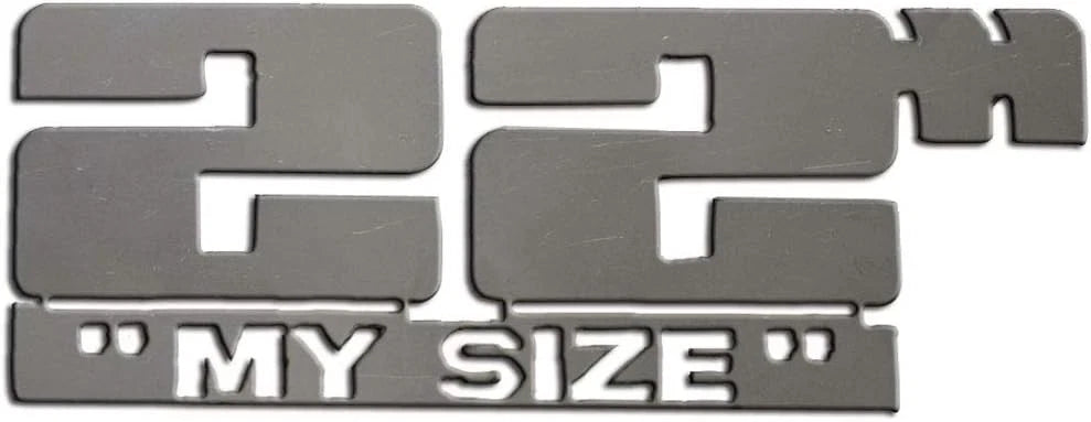 2pc. Luxury FX "My Size" Emblem Decal Set Accessory - LUXFX3708