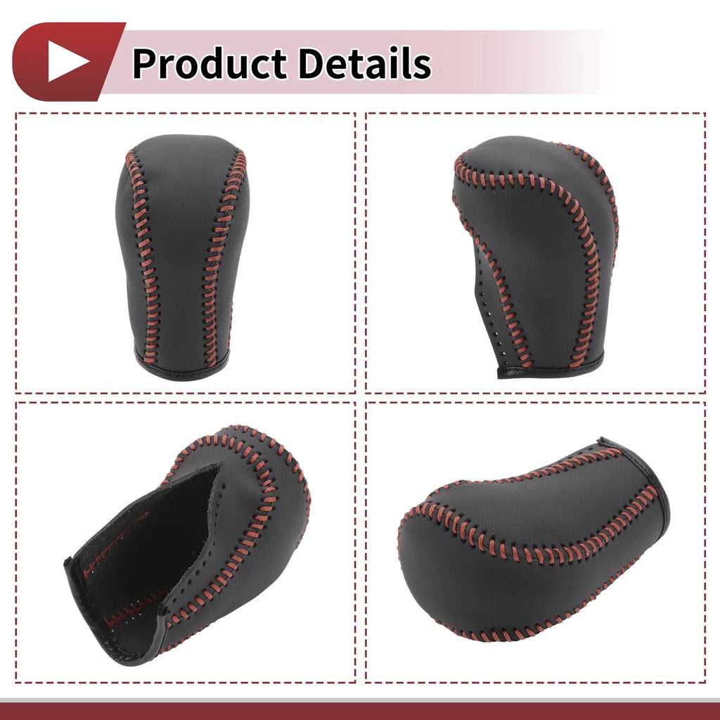 1 Pc Gear Shift Knob Cover for Mazda CX-5 (2013–2014) Black Brown
