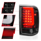 Tail Light Assembly with Clear Lens and Light Bar for 1993–1997 Ford Ranger