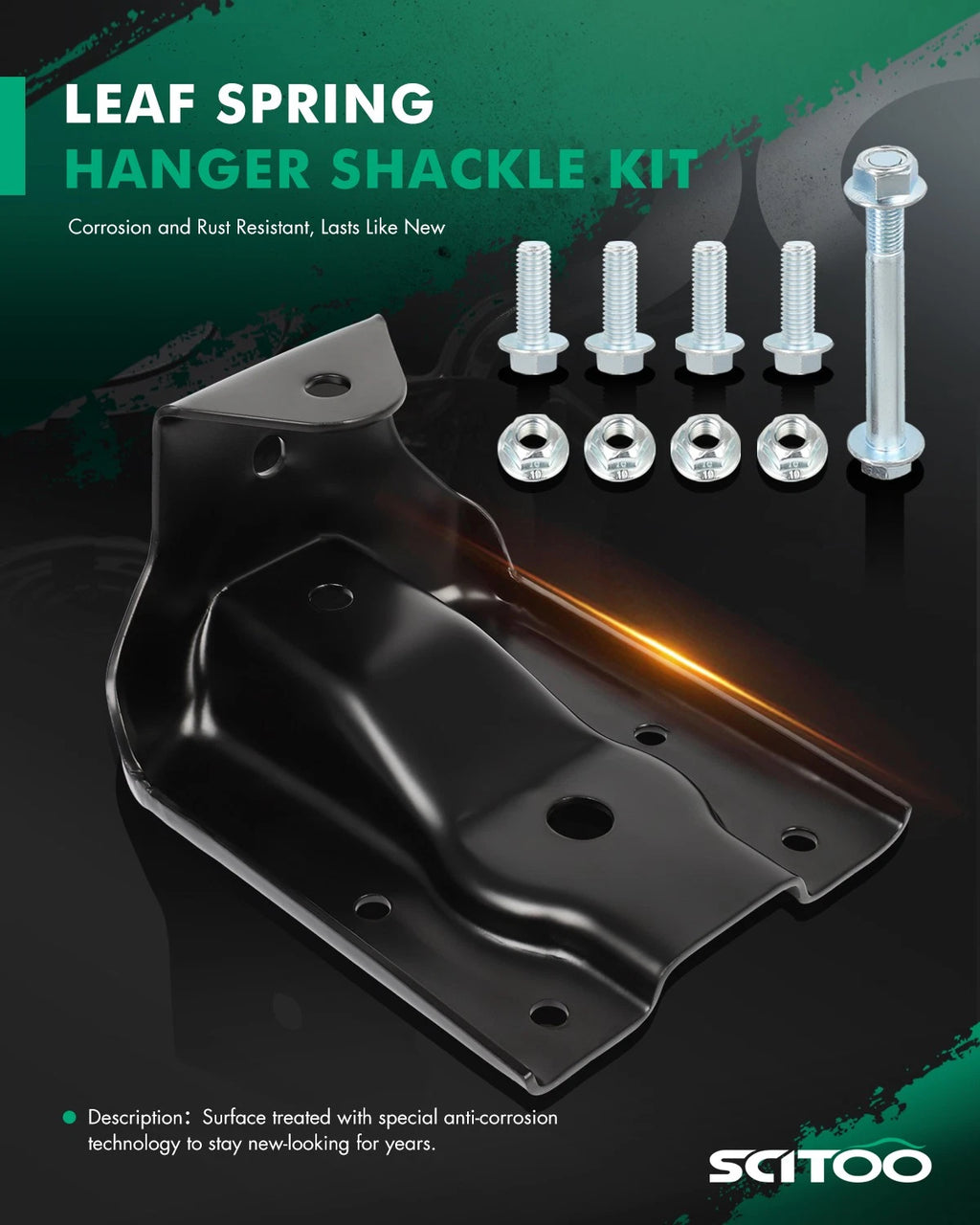 Leaf Spring Hanger Shackle Kit for Silverado Classic 1500 (1999–2007) 12474021