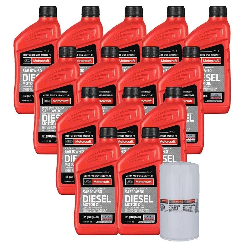 Motorcraft Engine Oil Change Kit SAE 10W-30 for Ford F-250 F-350 SD (2011–2023)