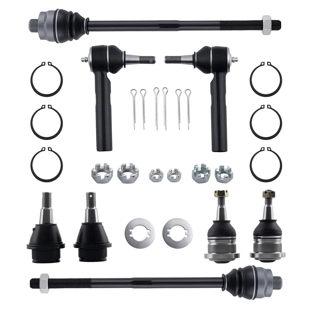8x Upper Lower Ball Joints Tie Rods for Chevy Silverado Sierra 1500 (1999–2006)