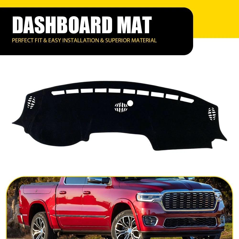 Dashboard Cover for Dodge Ram 1500 2500 3500 (2019–2025) Anti-Glare Dash Mat