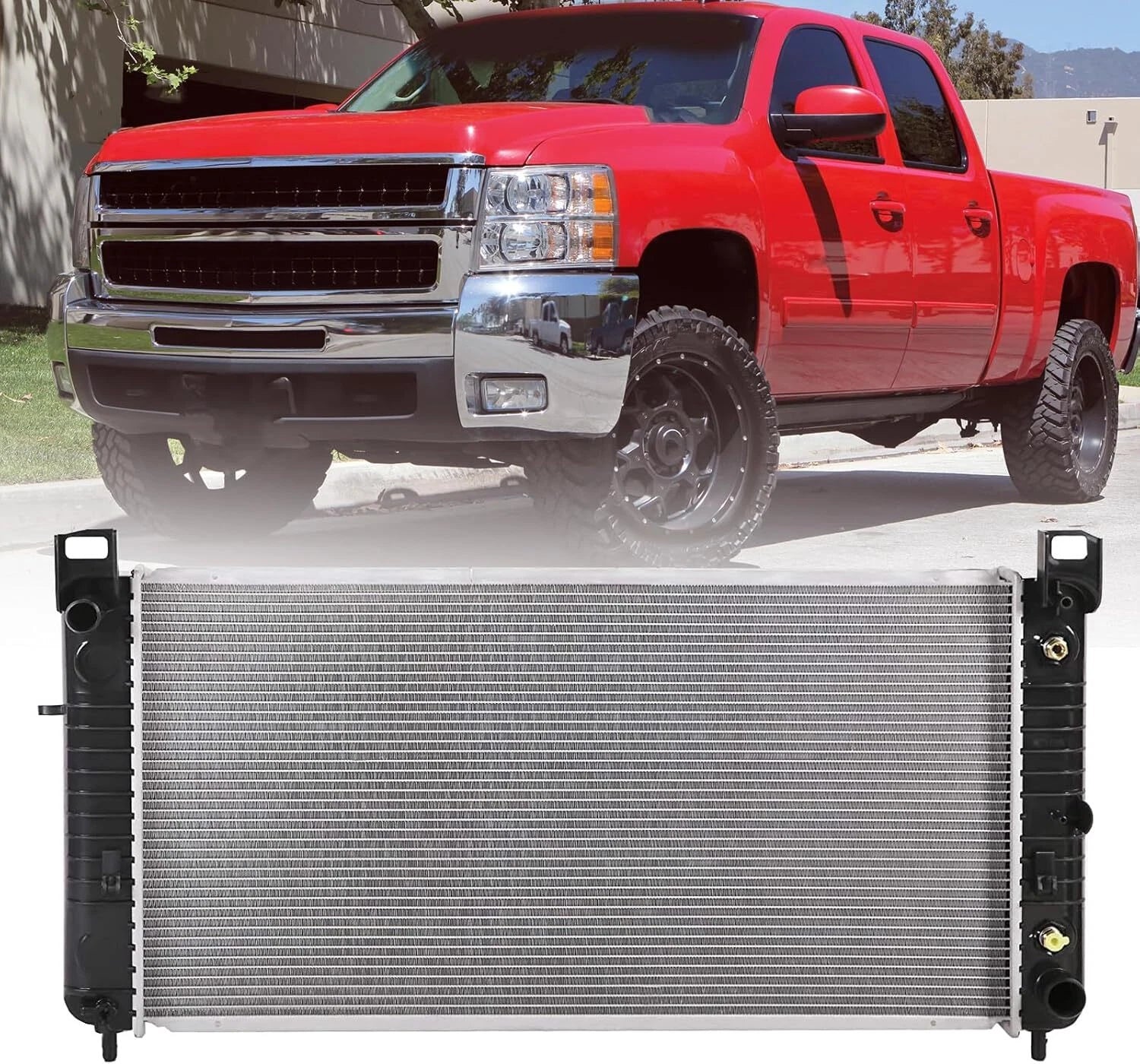 34'' Radiator for Chevy Silverado 1500 GMC Yukon Cadillac Escalade (2000–2006)