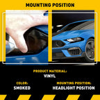 Smoked Blackout Vinyl Overlay Tint for Mustang (2018–2023)