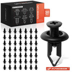 50x 9mm Front Bumper Screw-Type Clips for Nissan 
