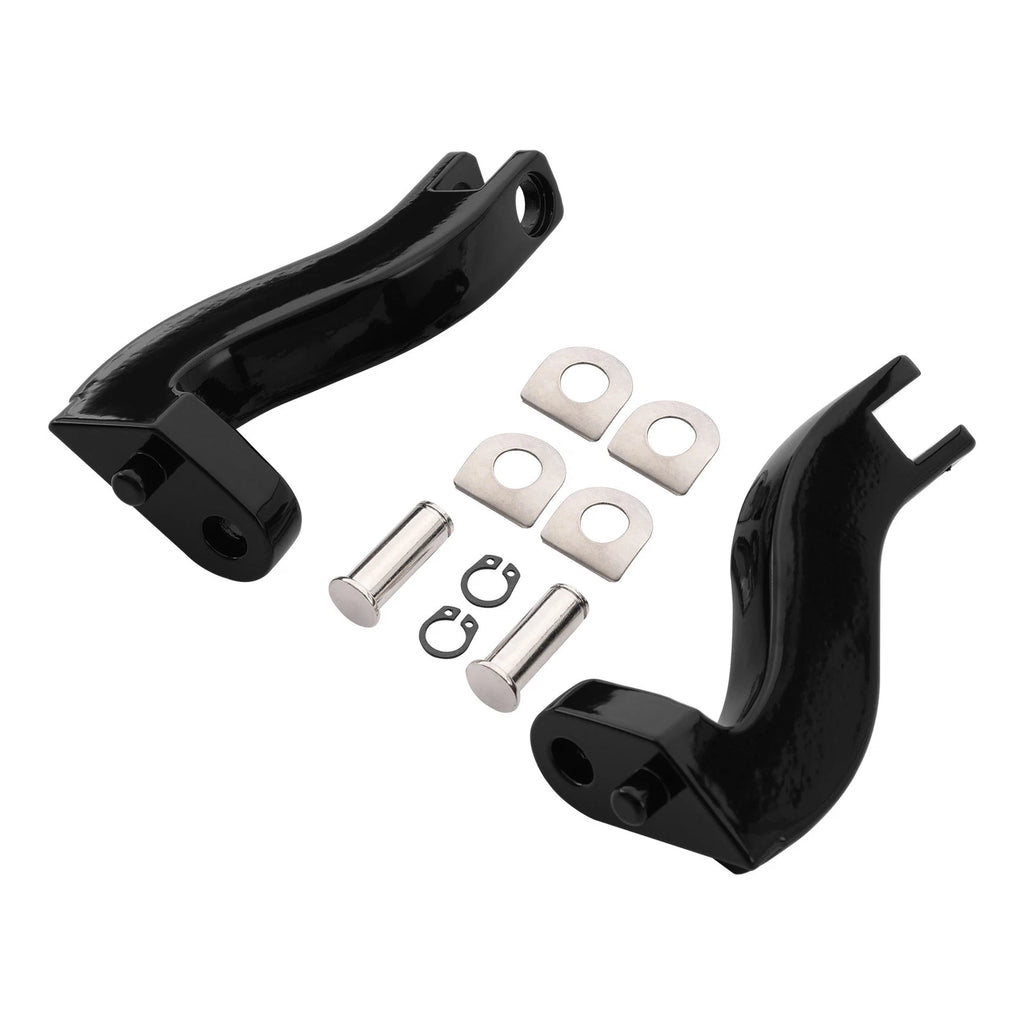 Rear Passenger Foot Peg Mounting for Harley Touring (1993–2025) Black/Chrome