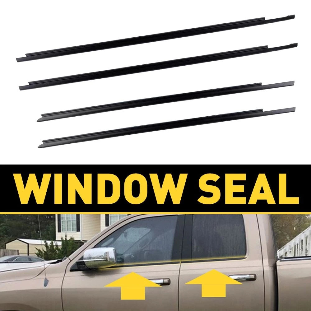 Weatherstrip Window Moulding Trim Seal Belt for Ram 1500 2500 3500 (2009–2021)
