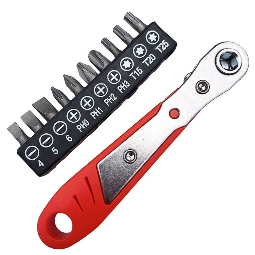 Set of 4 Hexagon Ratchet Spanners for Quick Wrenching