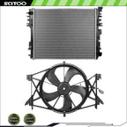 Radiator and Cooling Fan Kit for Dodge Ram 1500/2500 (2009–2013)