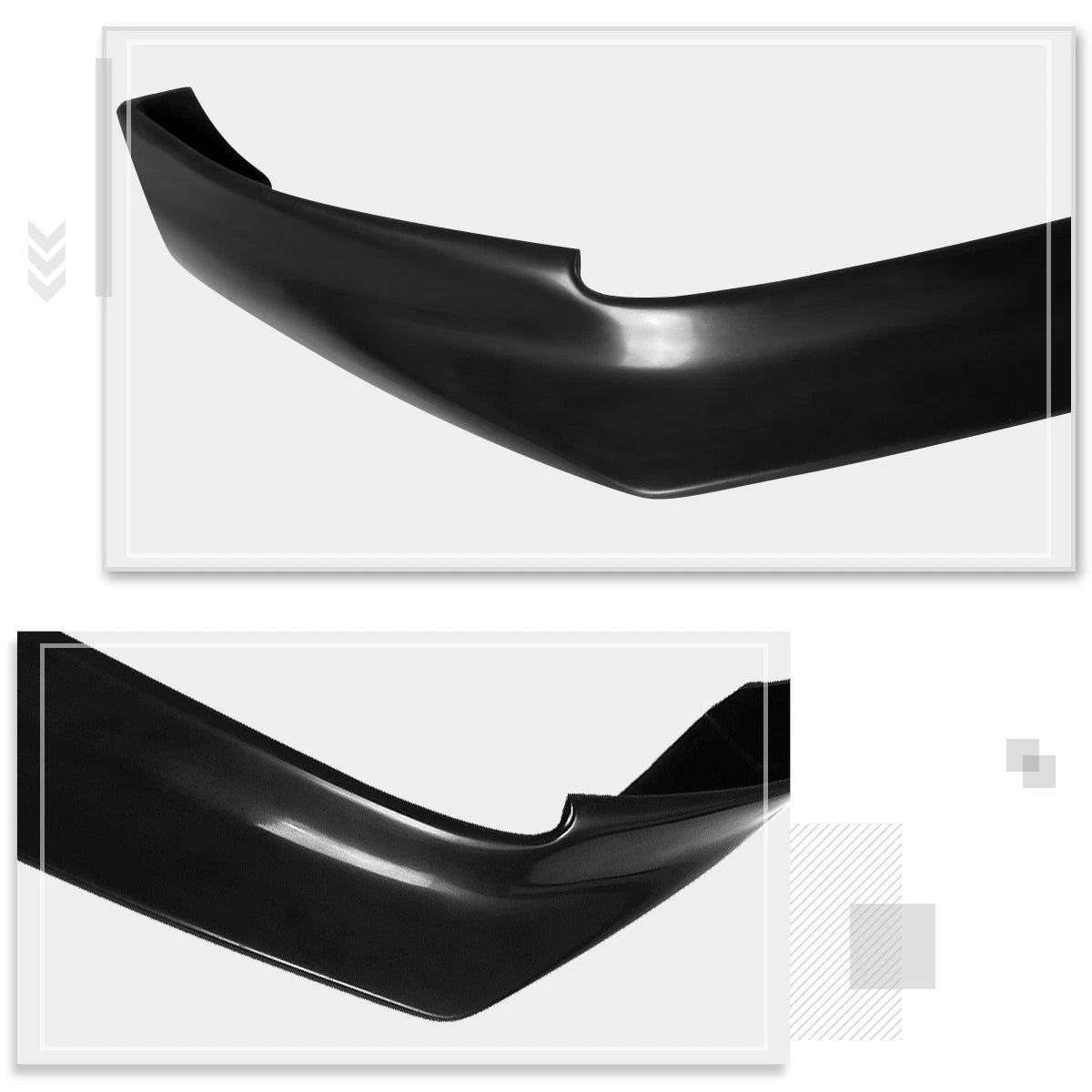 RA Style Matte Black Front Bumper Lip Spoiler for Dodge Charger (2011–2014)