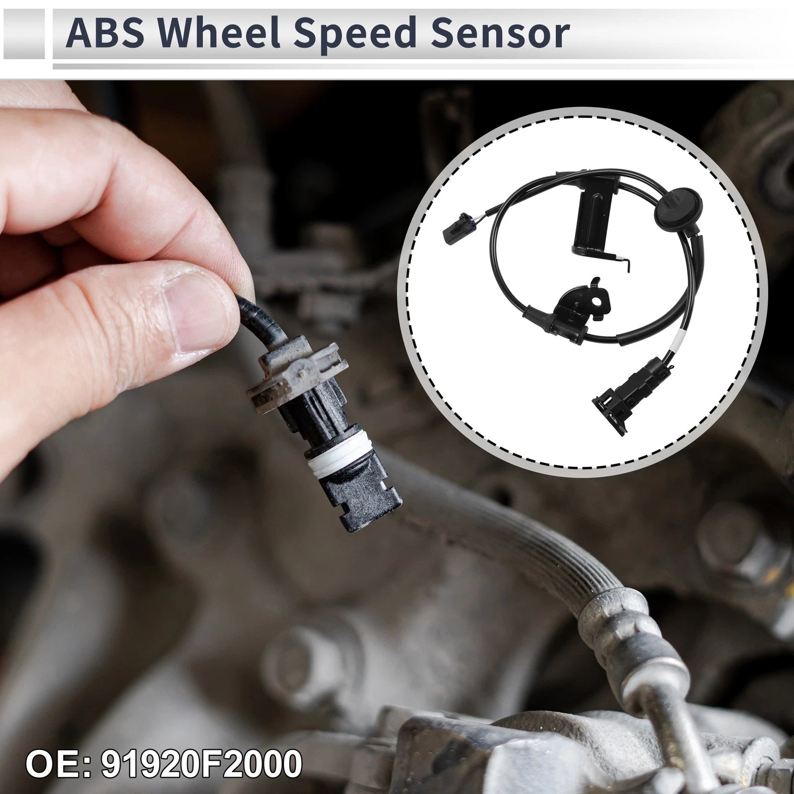 ABS Wheel Speed Sensor No. 91920F2000 for Hyundai Elantra (2016–2019)